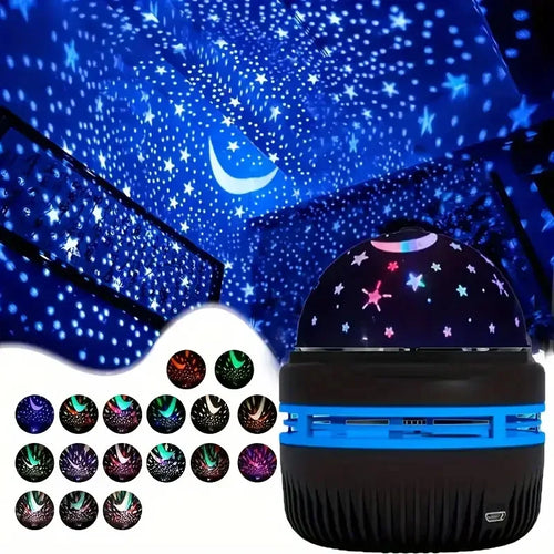 LED Starry Sky Night Lights USB Projector Lamp Magic Ball Moon Star Christmas Lights Home Room Atmosphere Decorations | 0